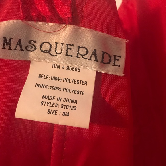 Red Tool Homecoming Dress - Picture 4 of 4